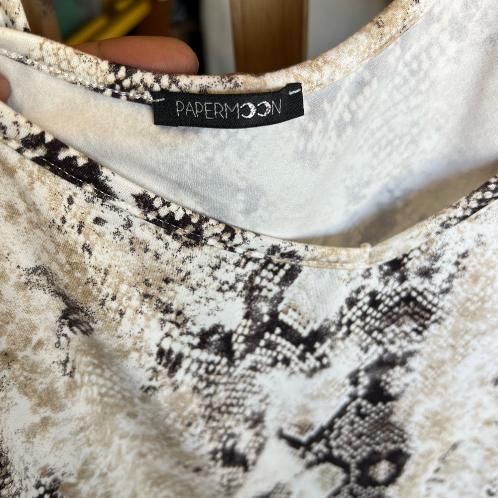 Snake Print Women's Top - Picture 3 of 3